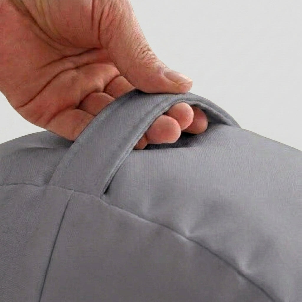 Coussin de sol exterieur impermeable<br>Gris - 40cm diamètre