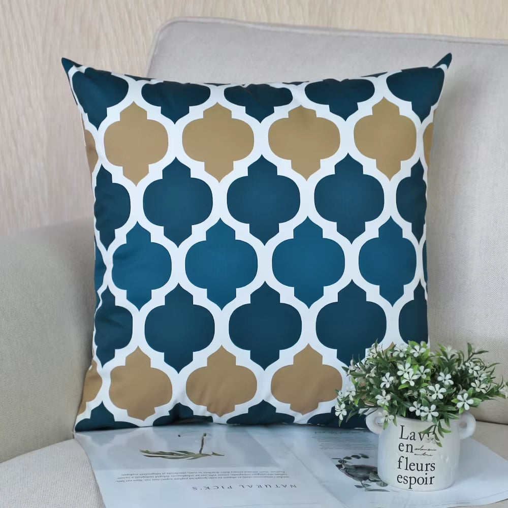 Housse de coussin Extérieur Arabesque Bleu
