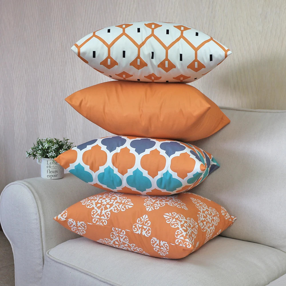 Housse de coussin Extérieur Arabesque Orange