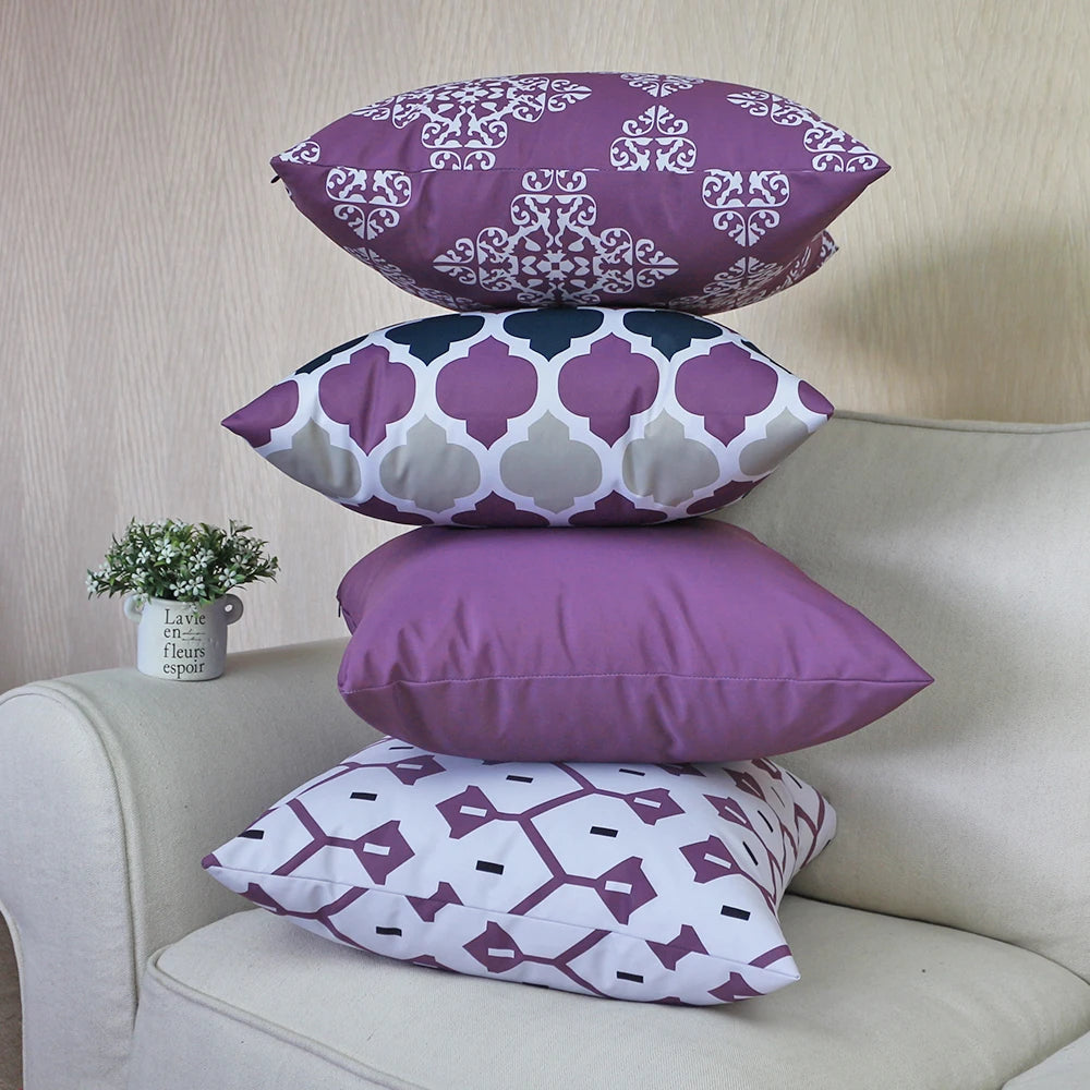 Housse de coussin Extérieur Baroque Violet