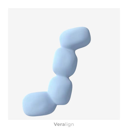 Oreiller de corps longue taille Veralign Bleu Glacier, textile respirant et mousse à mémoire de forme pour un confort de sommeil optimal.
