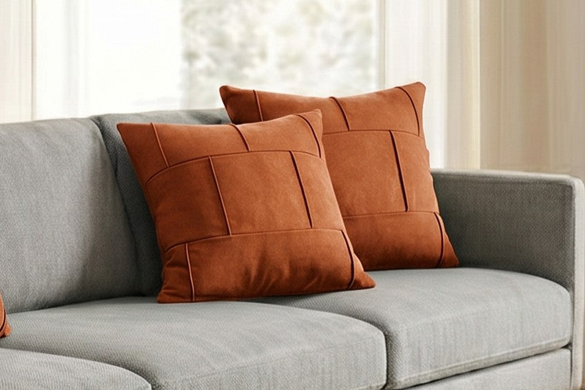 Coussins Terracotta<br> 55x55cm
