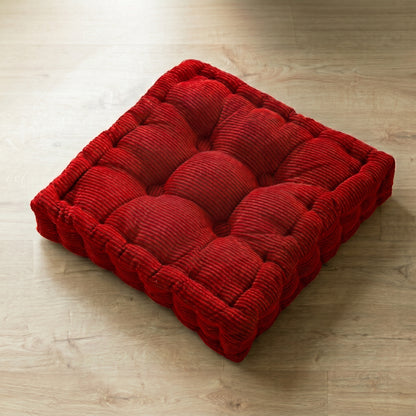Coussin_de_sol_carré_vert_bordeaux
