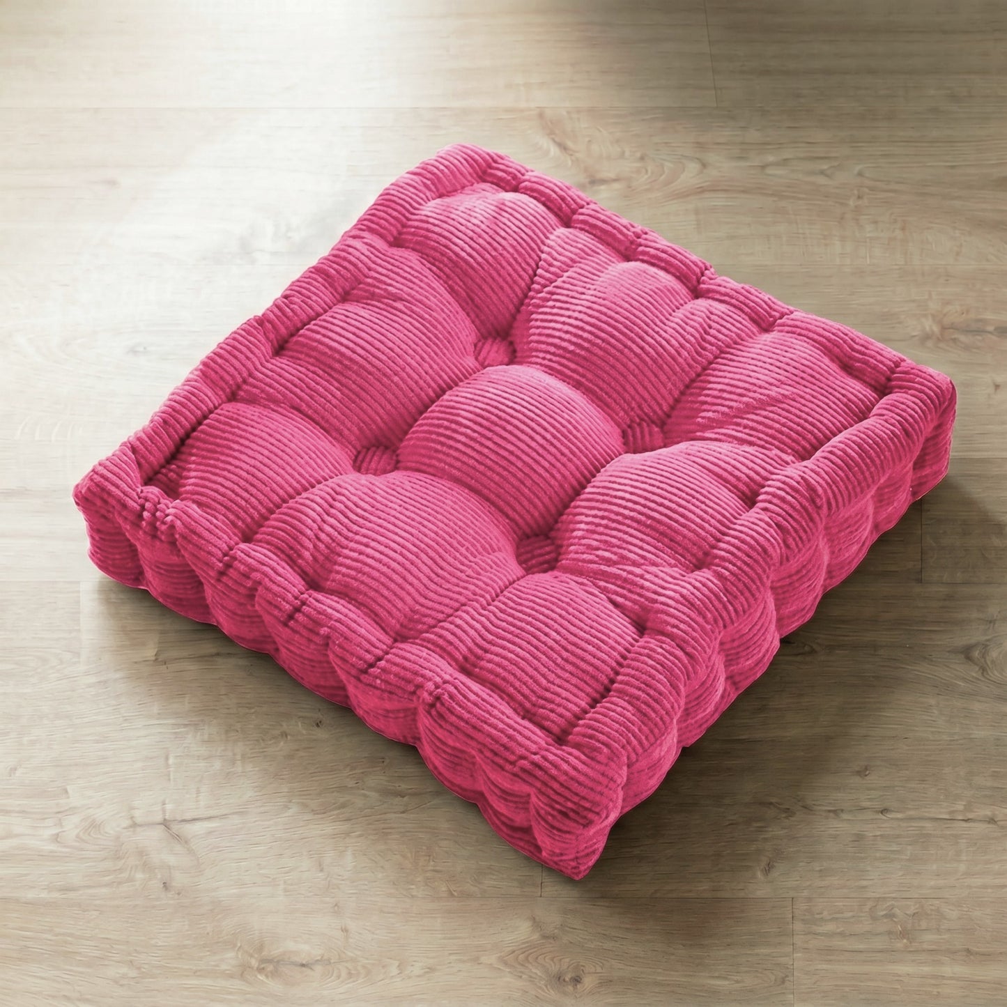 Coussin_de_sol_carré_vert_fuschia