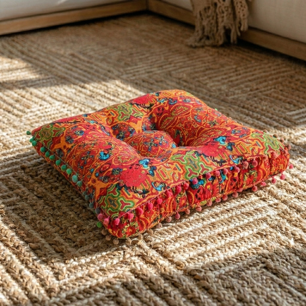 Coussin de sol style marocain <br>40x40x8cm