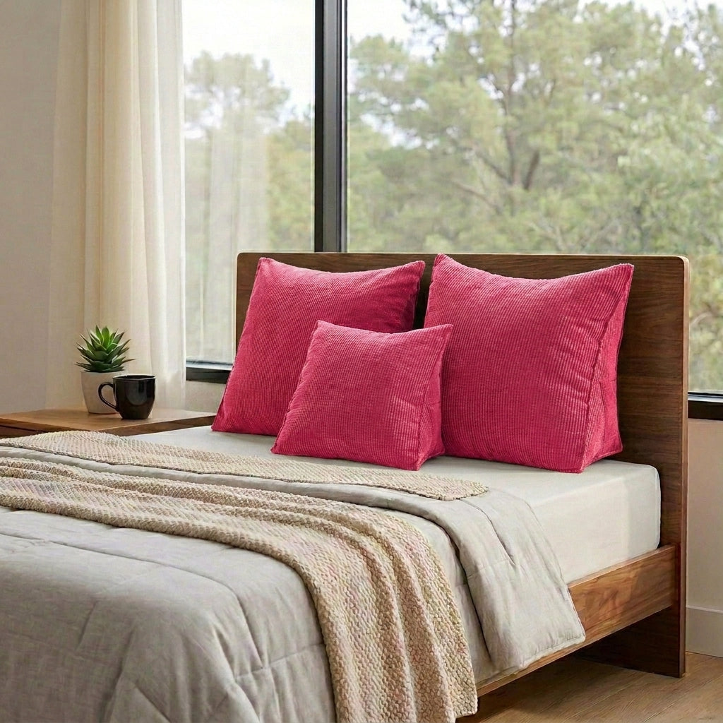 Coussin_forme_triangle_Rose_3_tailles