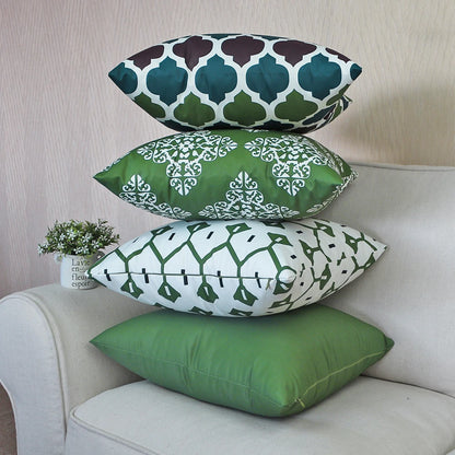 Housse de coussin Extérieur Treillis Vert
