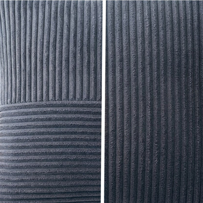 Housse coussin Bleu nuit<br>Velours doux côtelé