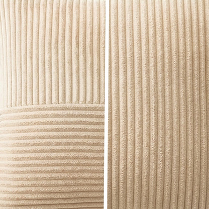 Housse coussin creme<br> Velours côtelé