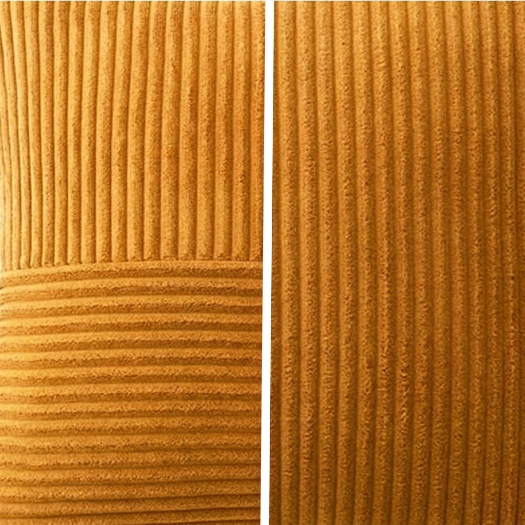Housse coussin Jaune <br>Patchwork velours