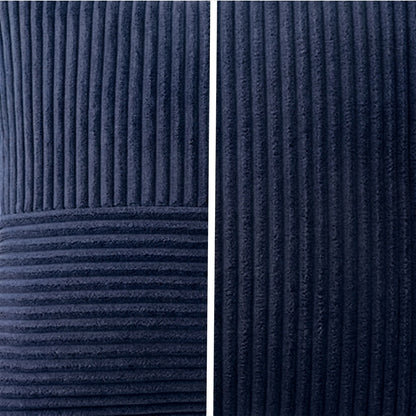 Housse de coussin Bleu marine<br> Velours côtelé