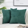 Housse de coussin Vert sapin Velours côtelé