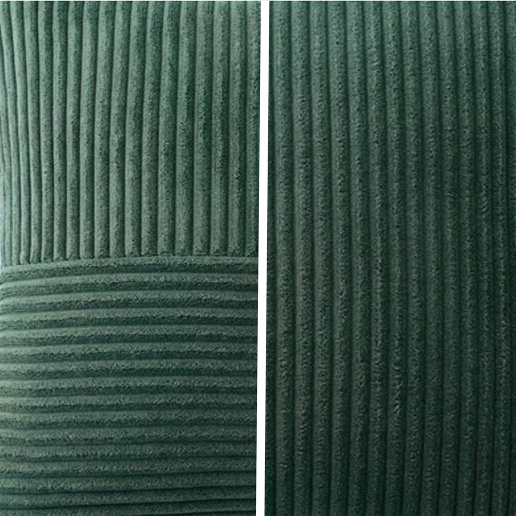 Housse de coussin Vert sapin<br> Velours côtelé