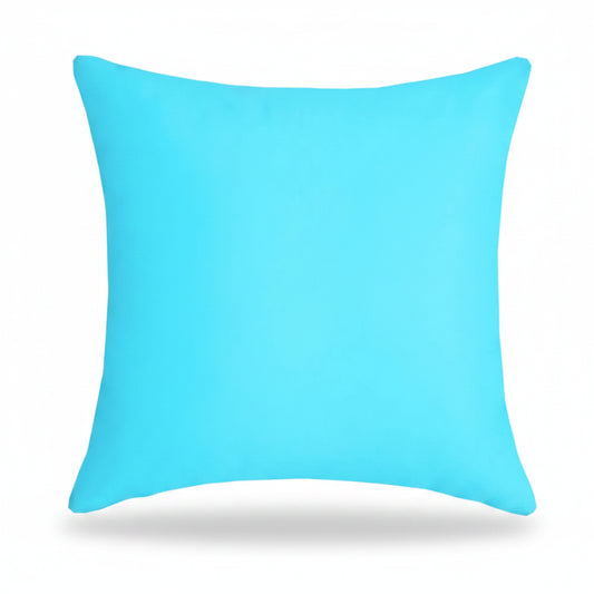 Housse de coussin exterieur <br>Bleu turquoise - Impermeable
