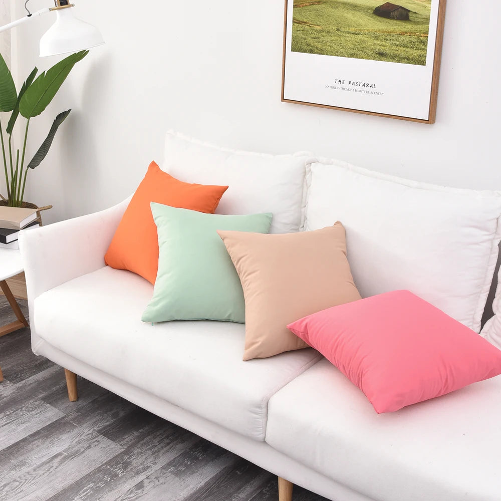 Housse de coussin exterieur <br>Orange - Impermeable