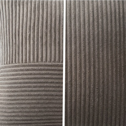 Housse de coussin Gris<br> Velours cotelé