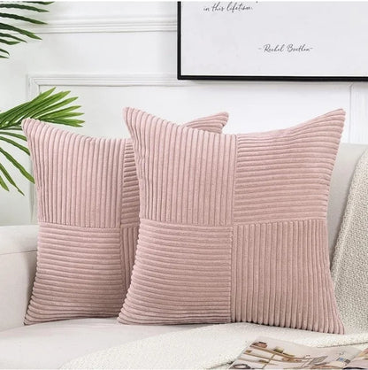 Housse de coussin velours <br> Rose