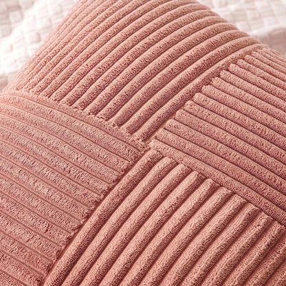 Housse de coussin velours <br> Rose