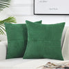 Housse de coussin vert forêt Velours côtelé doux