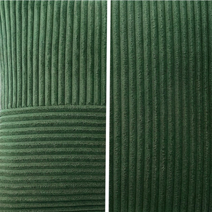 Housse de coussin vert forêt<br> Velours côtelé doux