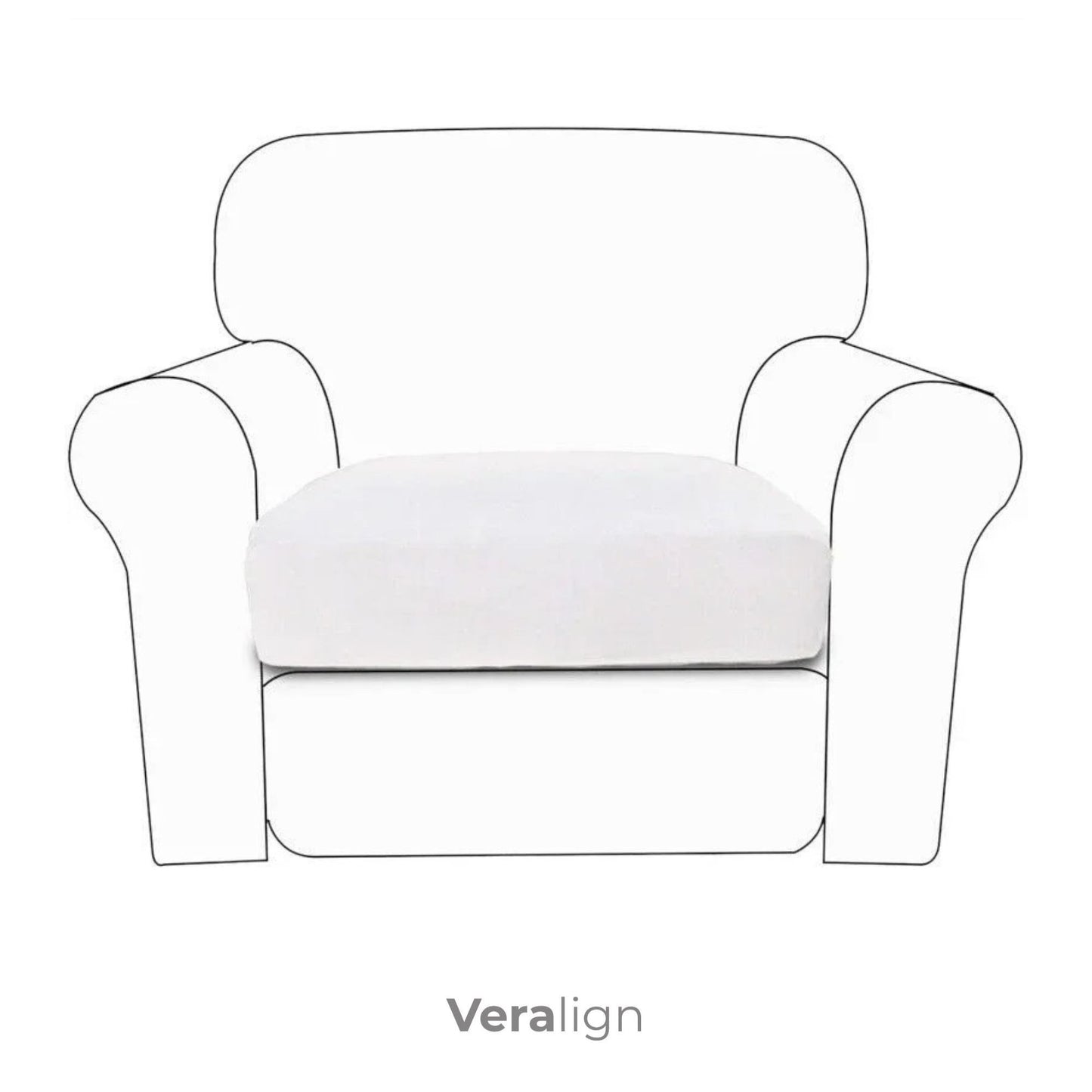 Housse de coussin de canapé extensible <br> Soft touch - 10 coloris