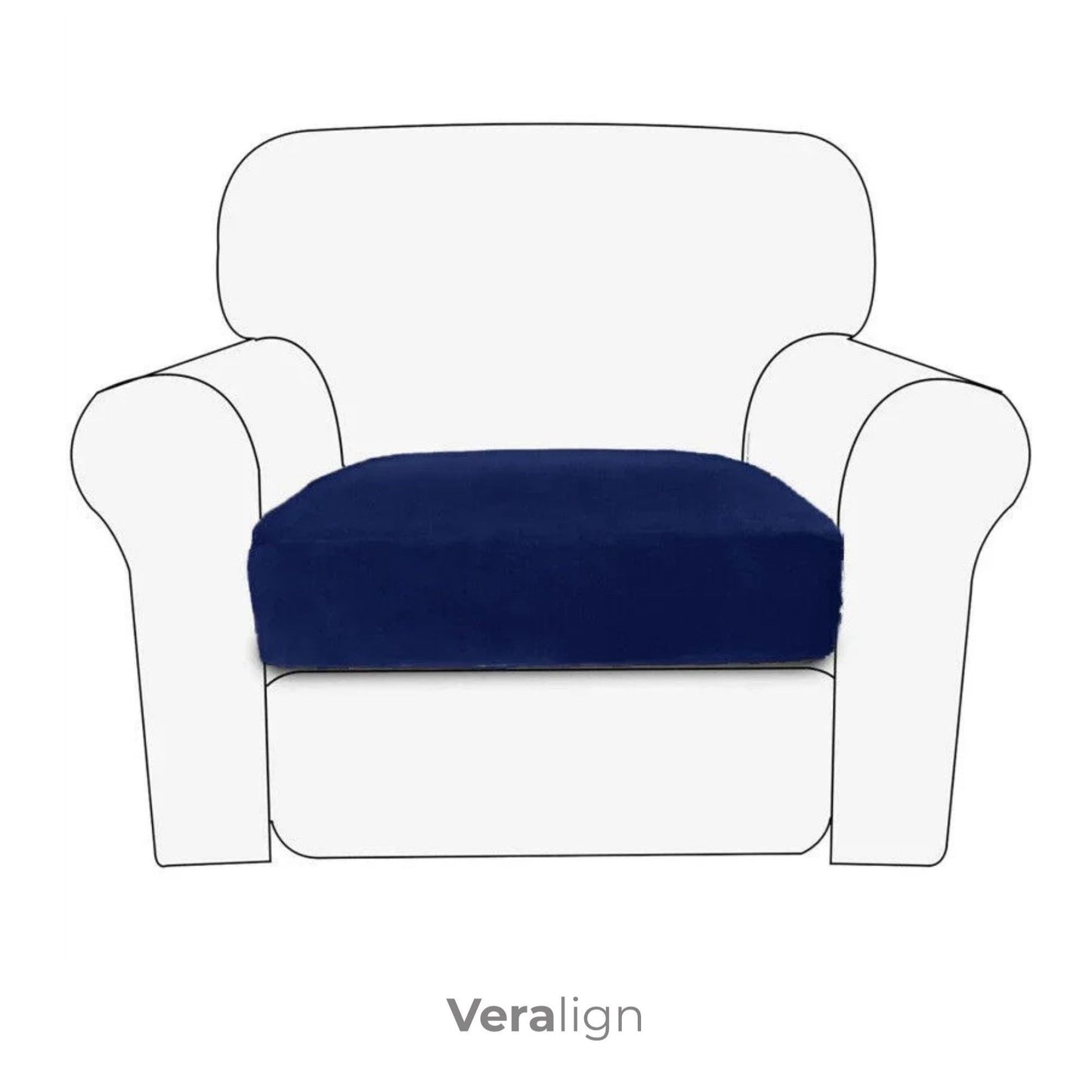 Housse de coussin de canapé extensible <br> Soft touch - 10 coloris