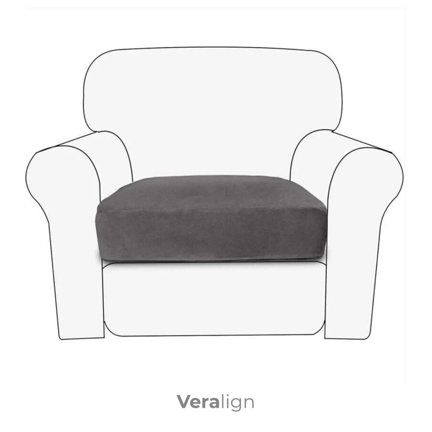 Housse de coussin de canapé extensible <br> Soft touch - 10 coloris