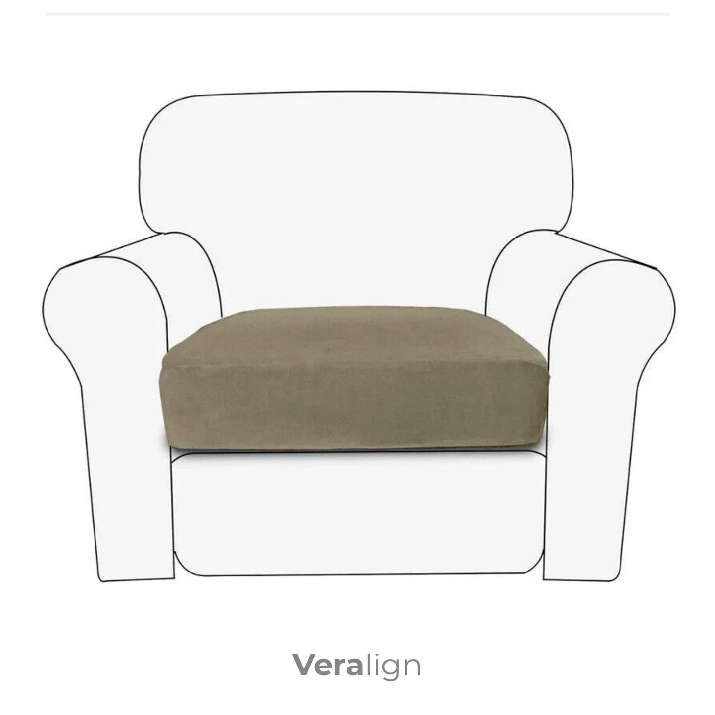 Housse de coussin de canapé extensible <br> Soft touch - 10 coloris
