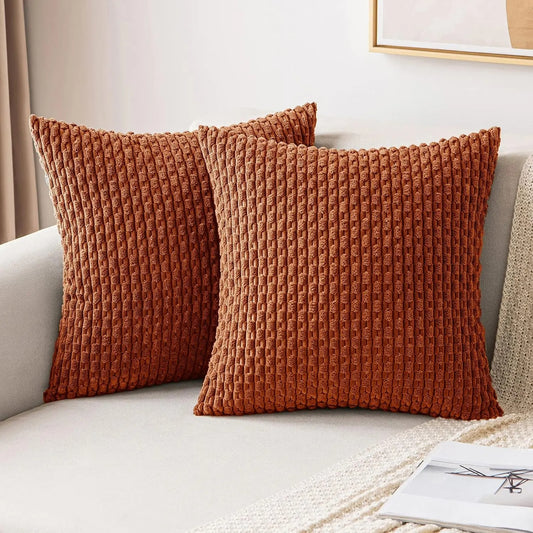Housse de coussin Terracotta Velours Design 3D