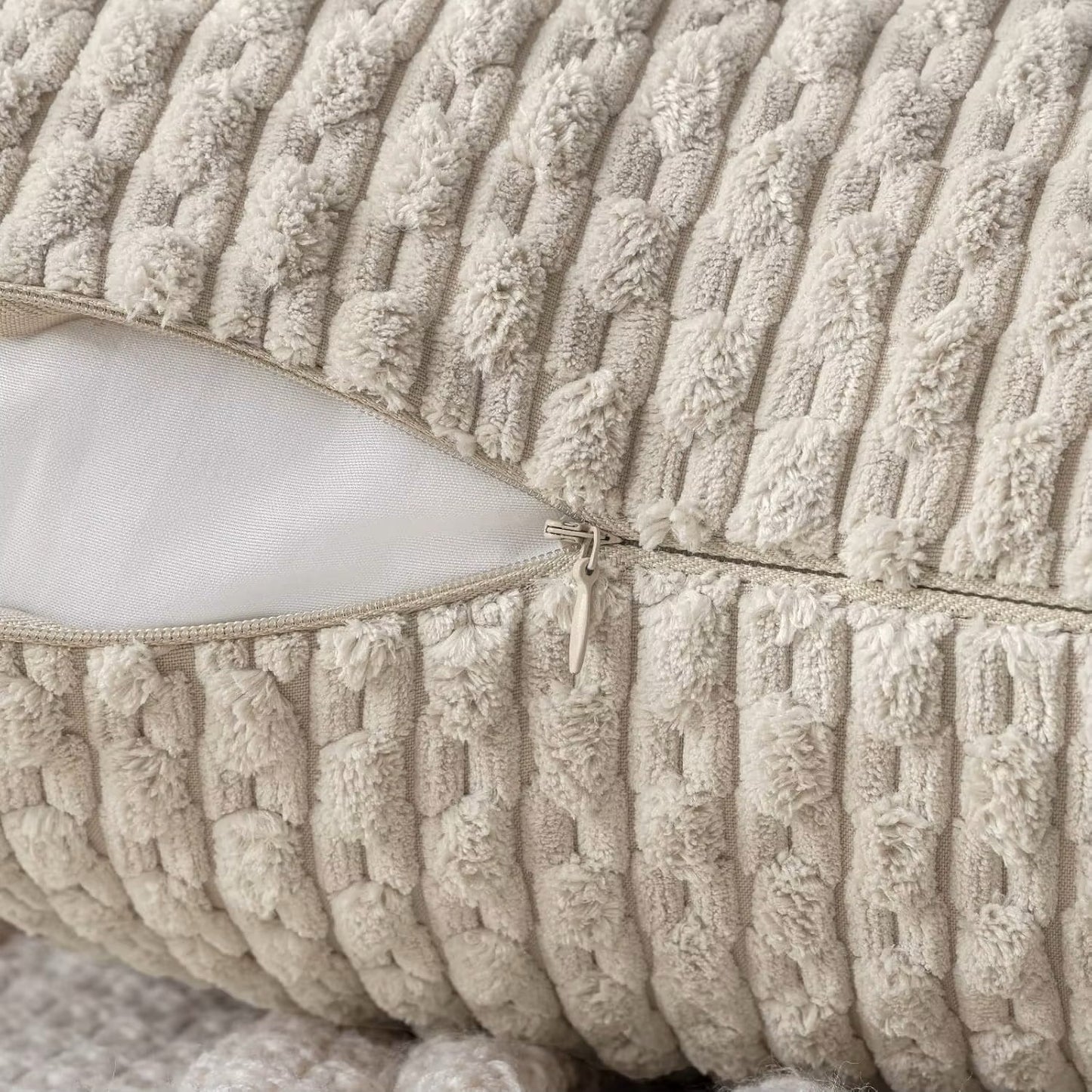 Housse de coussin Noir Velours Design 3D