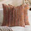 Housse de coussin Boheme Chenille Texturé Terracotta