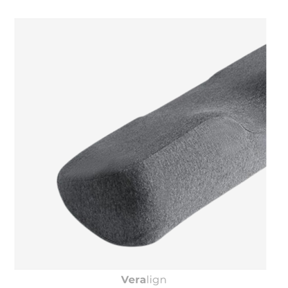 Oreiller cervical ergonomique Veralign couleur carbone pour traction cervicale et soutien de la nuque.