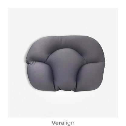 Oreiller ergonomique micro-perles carbone, compatible dormeurs côté dos et ventre - Veralign