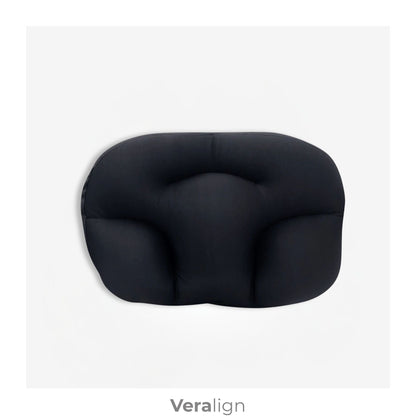 Oreiller ergonomique micro-perles noir, confort de sommeil toutes positions - Veralign  