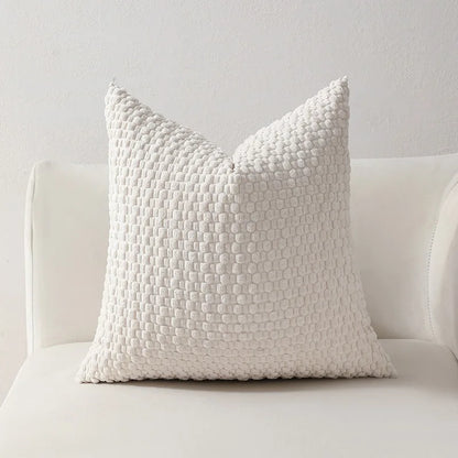 Housse de coussin en velours <br> Coordonné 4 couleurs