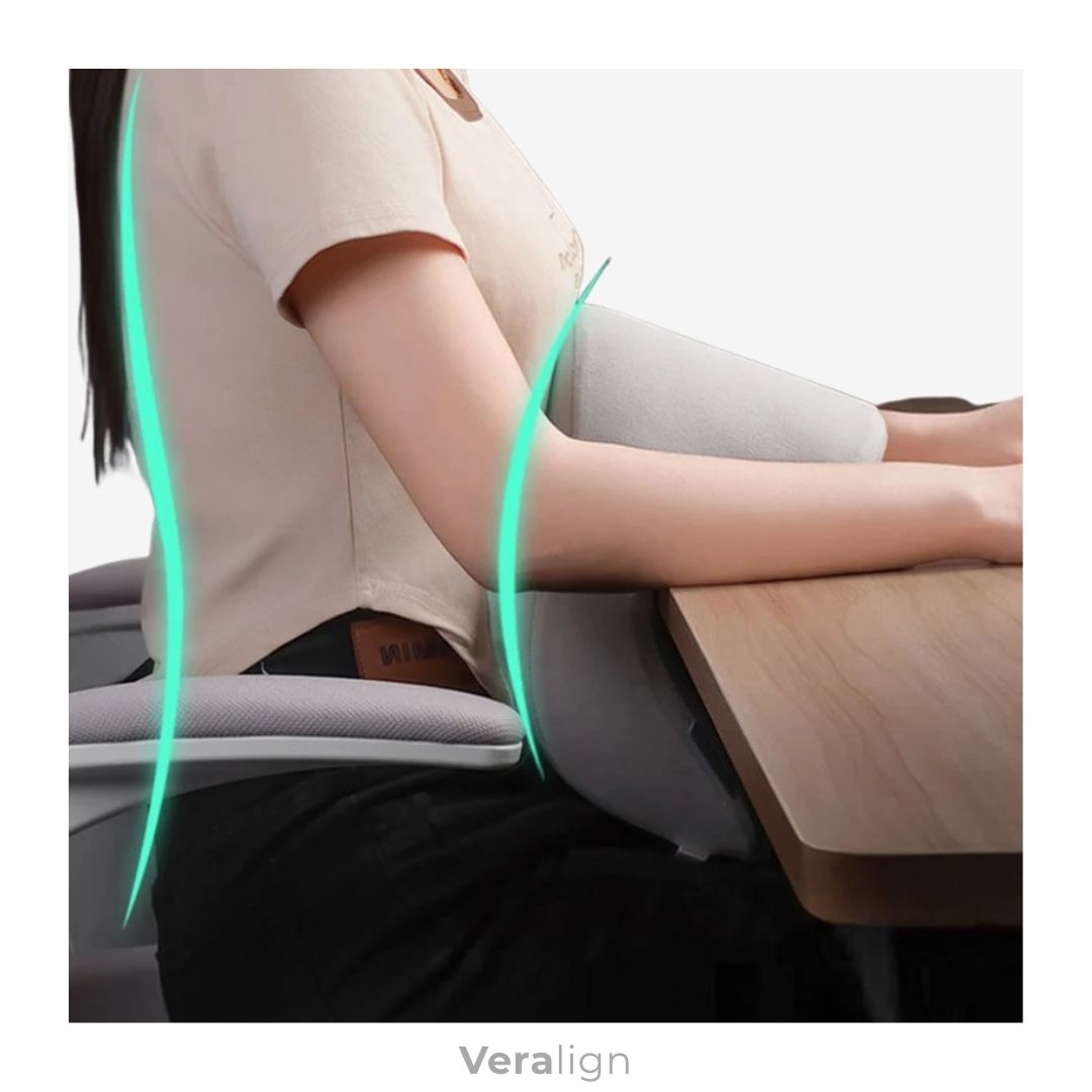tour de cou multi-usage Veralign servant également de support abdominal pour une posture aligné au bureau