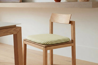 Coussin de chaise 45x45 carreaux<br> Mousse à mémoire de forme - 5 coloris