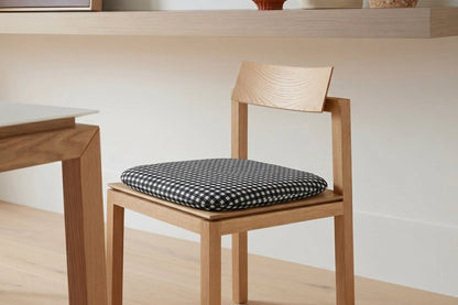 Coussin de chaise 45x45 carreaux<br> Mousse à mémoire de forme - 5 coloris