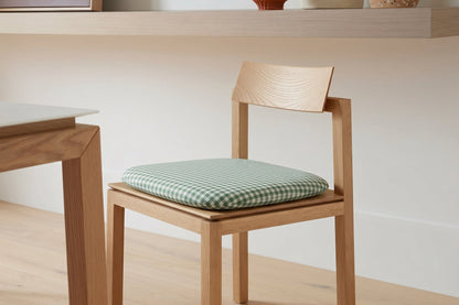Coussin de chaise 45x45 carreaux<br> Mousse à mémoire de forme - 5 coloris