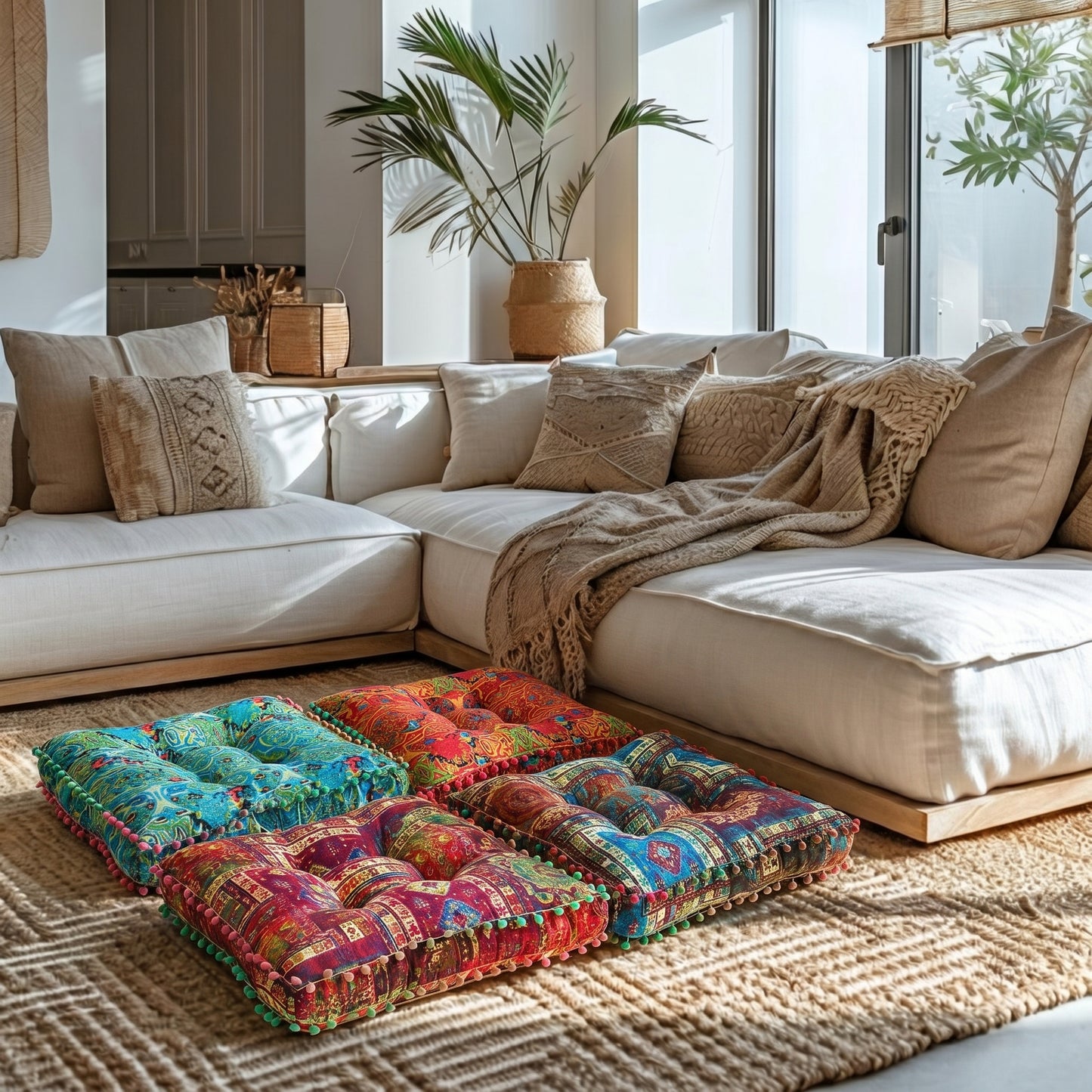 Coussin de sol carré 40x40