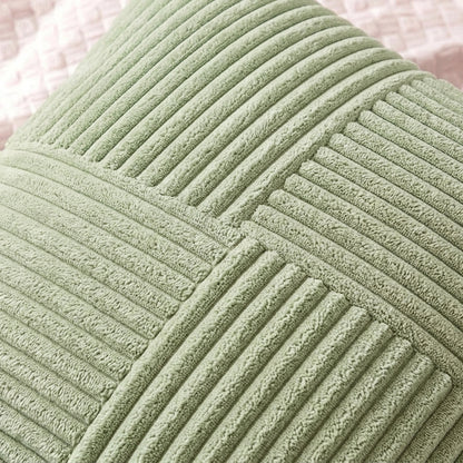 Housse de coussin velours <br> Vert sauge