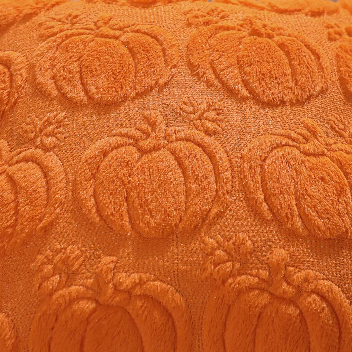 Housse de coussin Halloween Citrouille Orange