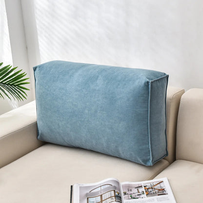 Housse de coussin canapé<br> Bleu minéral
