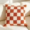 Housse de coussin Damier Terracotta