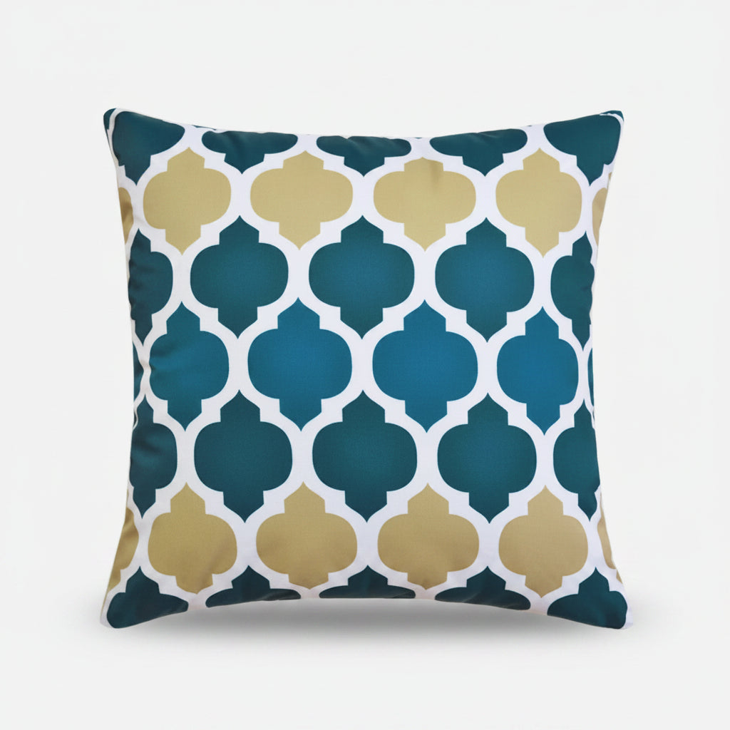 Housse de coussin Extérieur Arabesque Bleu