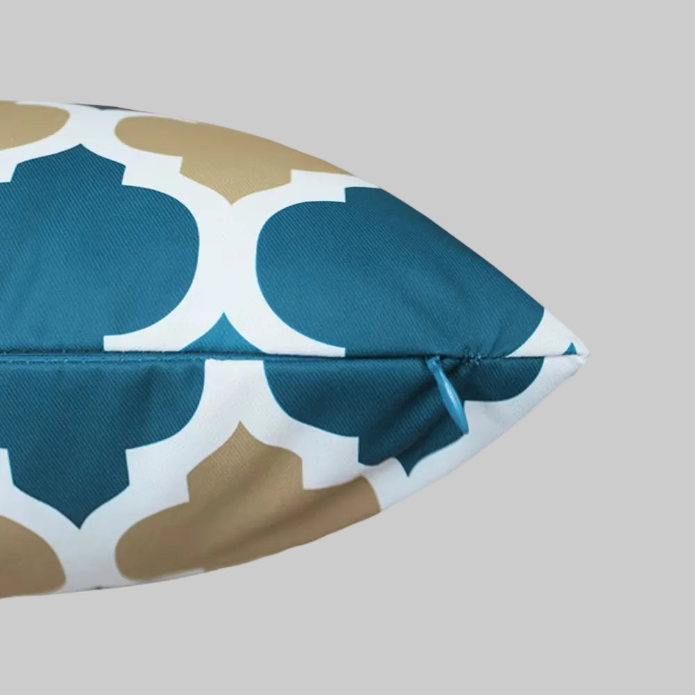 Housse de coussin Extérieur Arabesque Bleu