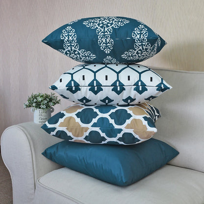 Housse de coussin Extérieur Arabesque Bleu