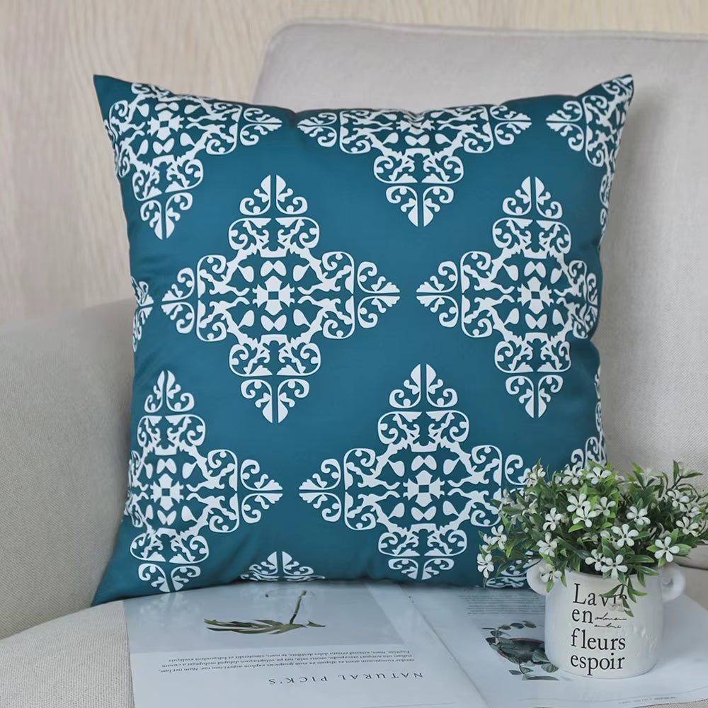 Housse de coussin Extérieur Baroque Bleu
