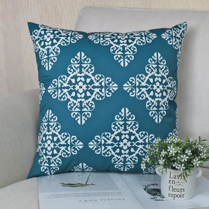 Housse de coussin Extérieur Baroque Bleu