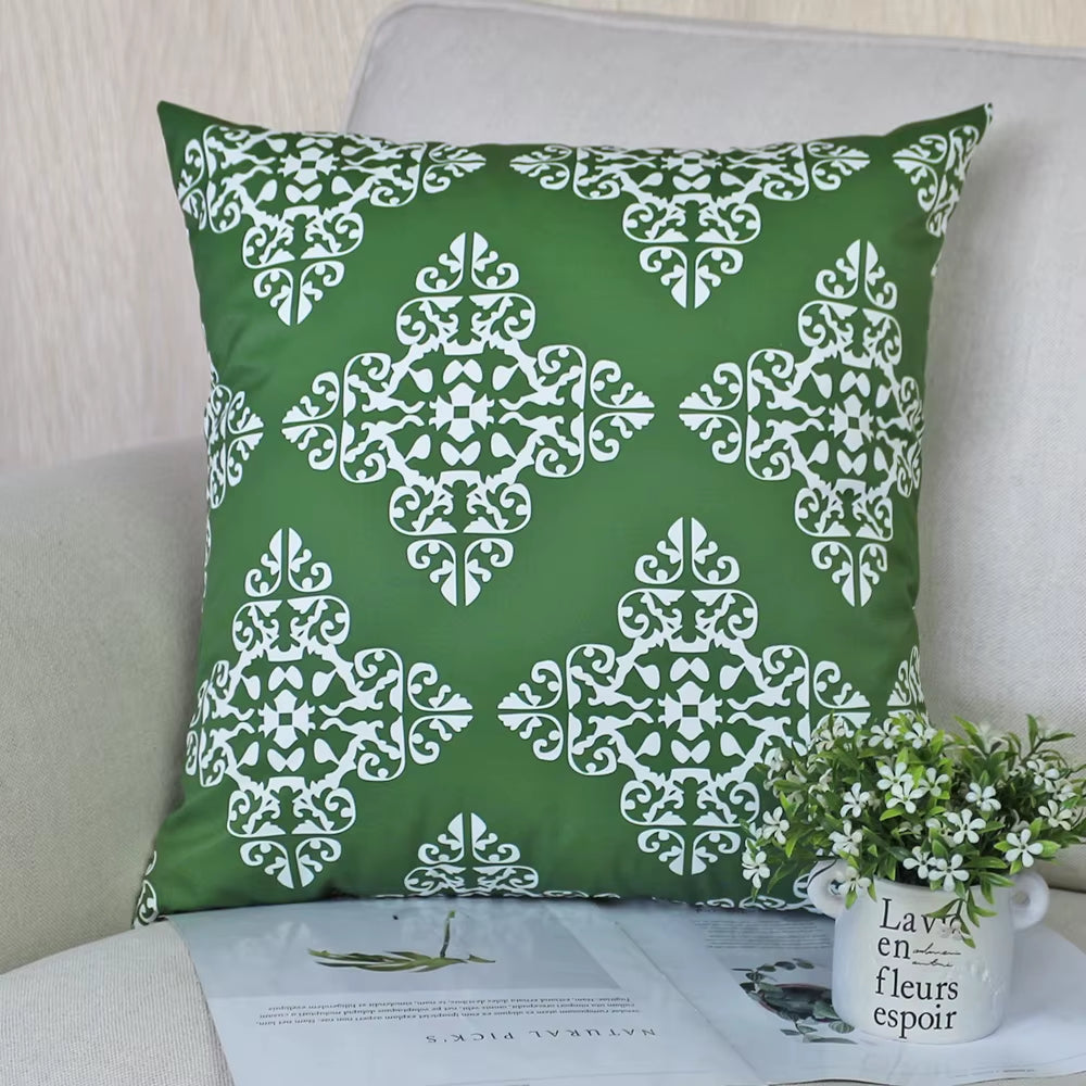 Housse de coussin Extérieur Baroque Vert